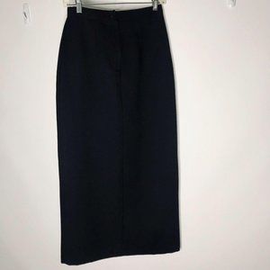 Nathalie B Womens Maxi Skirt  S 5/6 Black Career Office Pencil Vintage